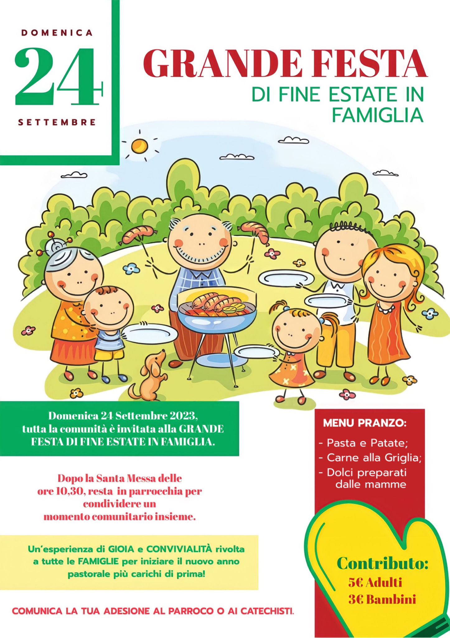 Grande festa di fine estate in famiglia